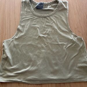 Olivia Rae Sage Green Muscle Tee